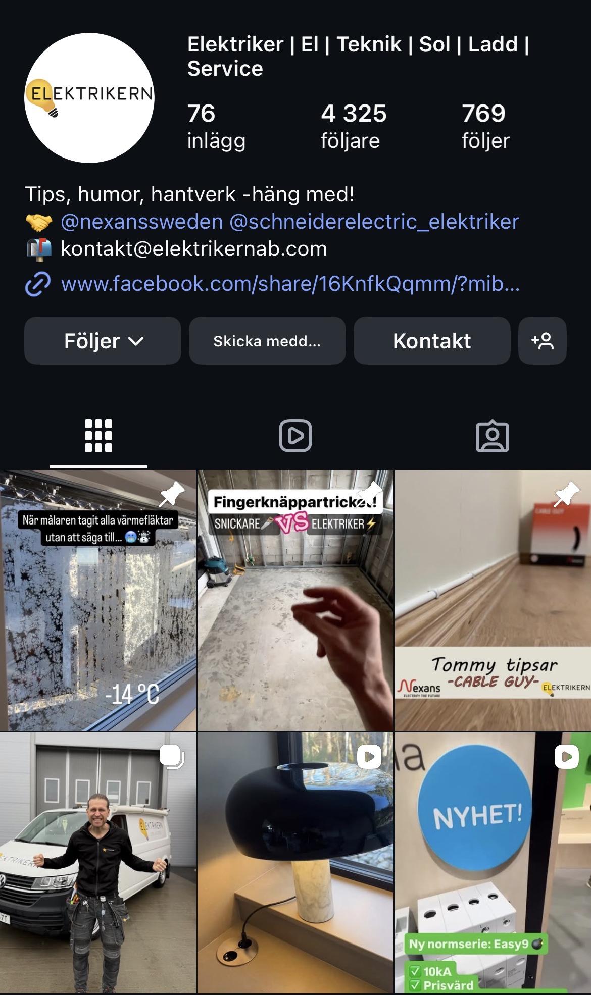 Elektriker av Elektrikern Iv AB – projekt 3